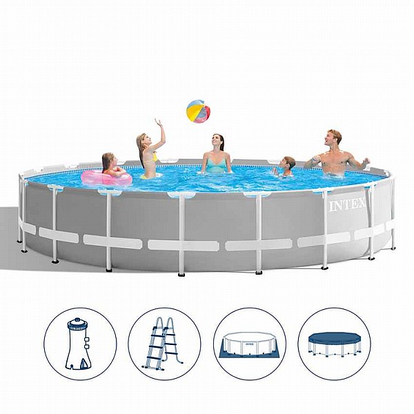 בריכה משפחתית מידות 457×122 הכל כלול! INTEX 26726