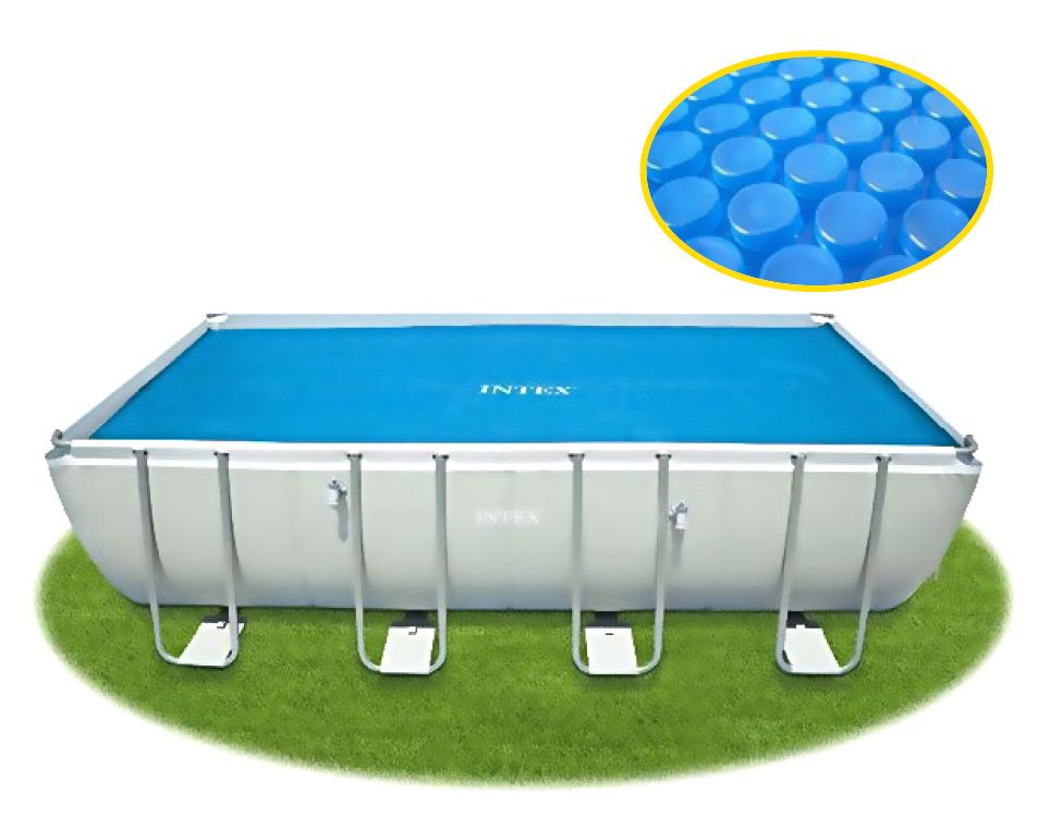 INTEX 28017 - כיסוי סולארי לבריכה מלבנית 732×366