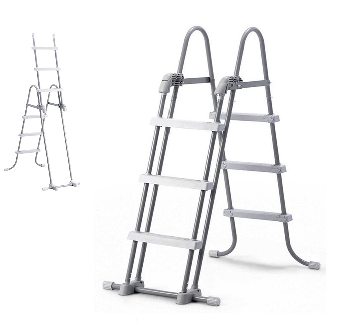 סולם ביטחותי לבריכה בגובה 107-91 ס״מ מבית INTEX, דגם 28075 – BCOOL