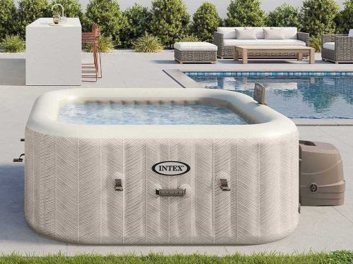 ג'קוזי מרובע במידות 196×196×71 ס״מ ל-6 אנשים מבית INTEX, דגם 28472
