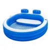 בריכה משפחתית עגולה BESTWAY 54422, 2.31×2.19×79 ס״מ, עם ספסל, 2 מחזיקי כוסות ומשענת ראש
