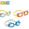 משקפי שחייה עם חיות וצבעים לילדים INTEX 55610