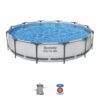 בריכת מסגרת עגולה BESTWAY 56416 Steel Pro MAX, 366×76 ס״מ, עם מסנן 330 גלון
