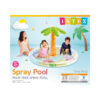 INTEX 56433 - בריכת שכשוך והתזה מתנפחת לילדים עם עץ דקל במרכז – BCOOL