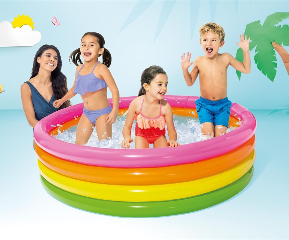 בריכה מתנפחת לילדים צבעונית 4 שלבים מבית INTEX, דגם 56441 – תמונה 6
