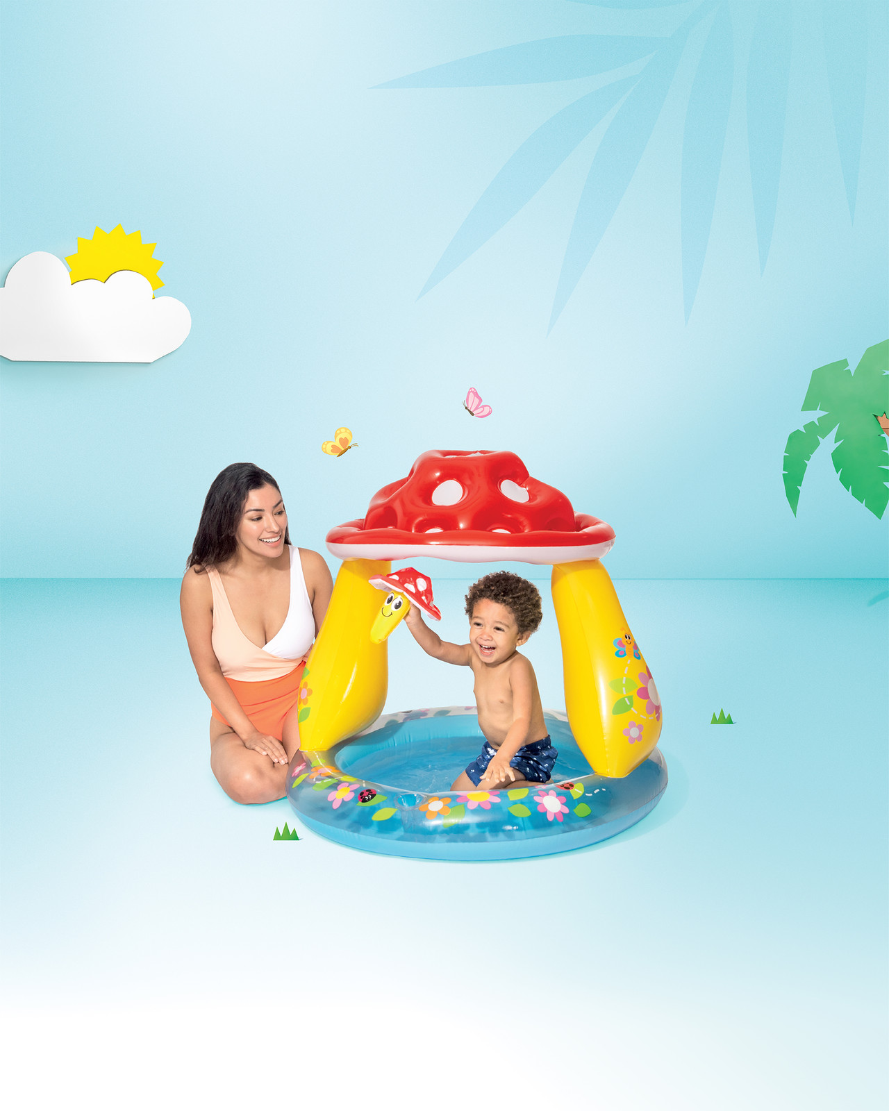 INTEX 57114 - בריכת ילדים מתנפחת עם פטריות – תמונה 5
