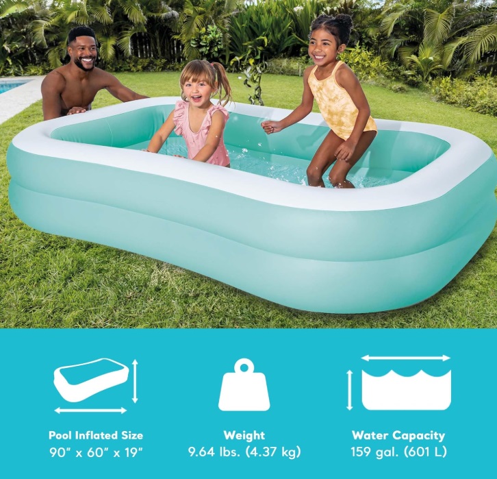בריכה מלבנית מתנפחת במידות 229×147 - INTEX דגם 57181 – BCOOL