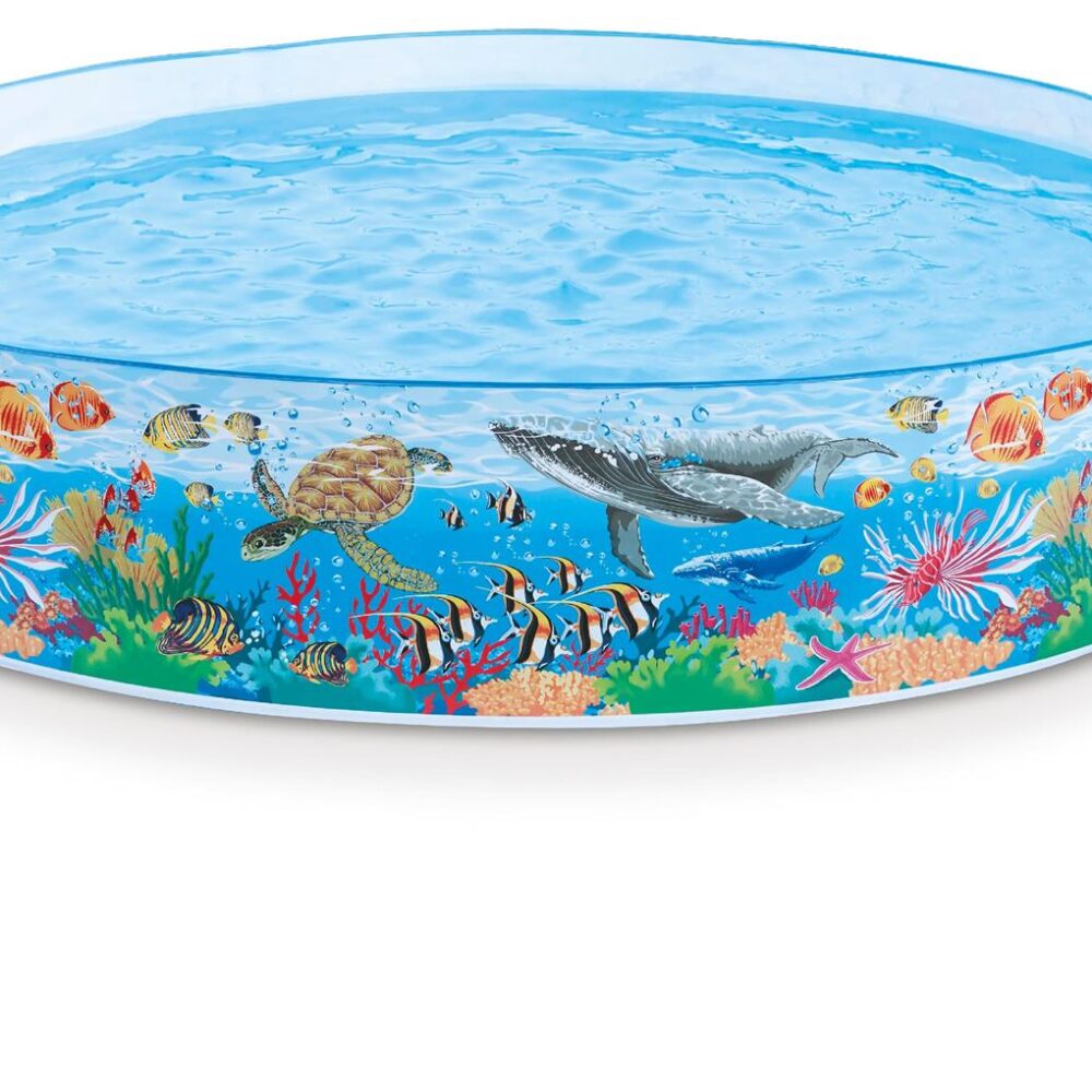 INTEX 58472 – בריכה קשיחה מתנפחת לילדים עם איורי חיות – BCOOL