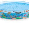 INTEX 58472 – בריכה קשיחה מתנפחת לילדים עם איורי חיות – BCOOL