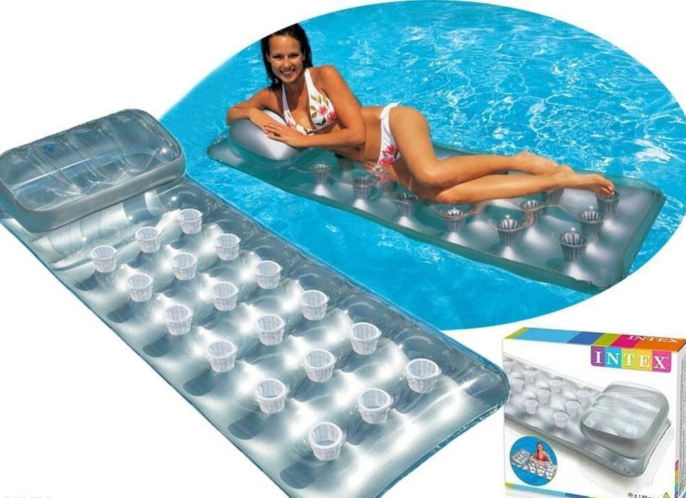 מזרן ים כוסות כסוף עם כרית - INTEX דגם 58894 – תמונה 2
