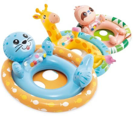 INTEX 59570 – הליכון מתנפח / גלגל ים עם טבעת כפולה לפעוטות מיועד לבריכה ולים