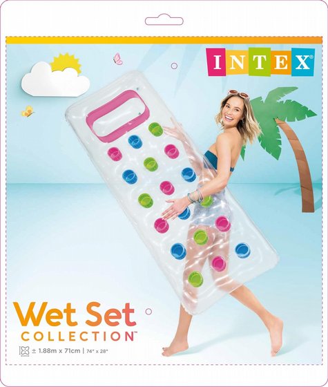 מזרן ים כוסות מתנפח שקוף מבית INTEX, דגם 59894 – BCOOL – תמונה 4
