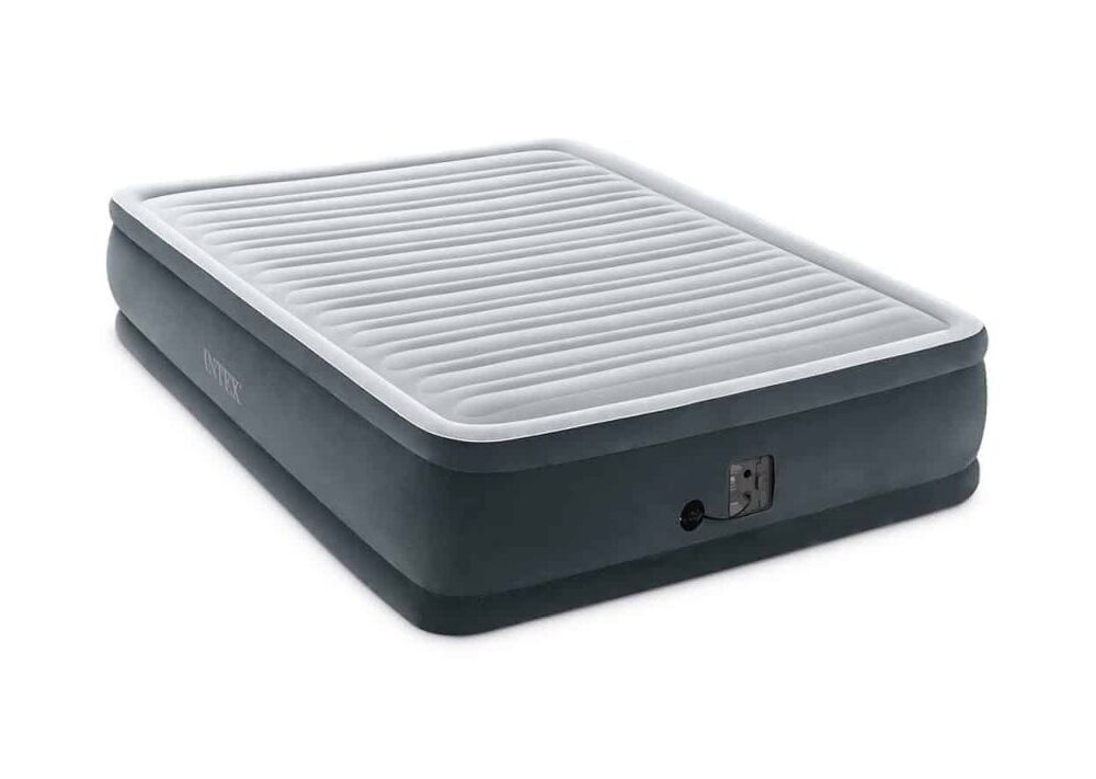מזרן קווין מרופד ו מתנפח עם משאבה מובנית DURA BEAM PLUS INTEX 64418 – BCOOL – תמונה 4