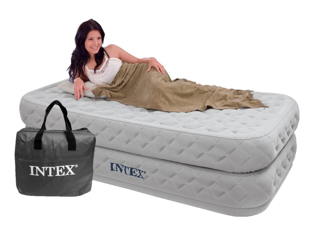 INTEX 64488 - מזרן מתנפח יחיד מרופד ו עם משאבה מובנית – BCOOL – תמונה 2
