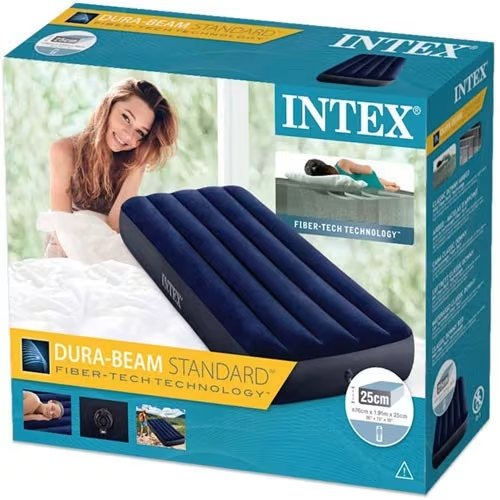 מזרון בד יחיד 76/191/25 ס״מ מבית INTEX, דגם 64756