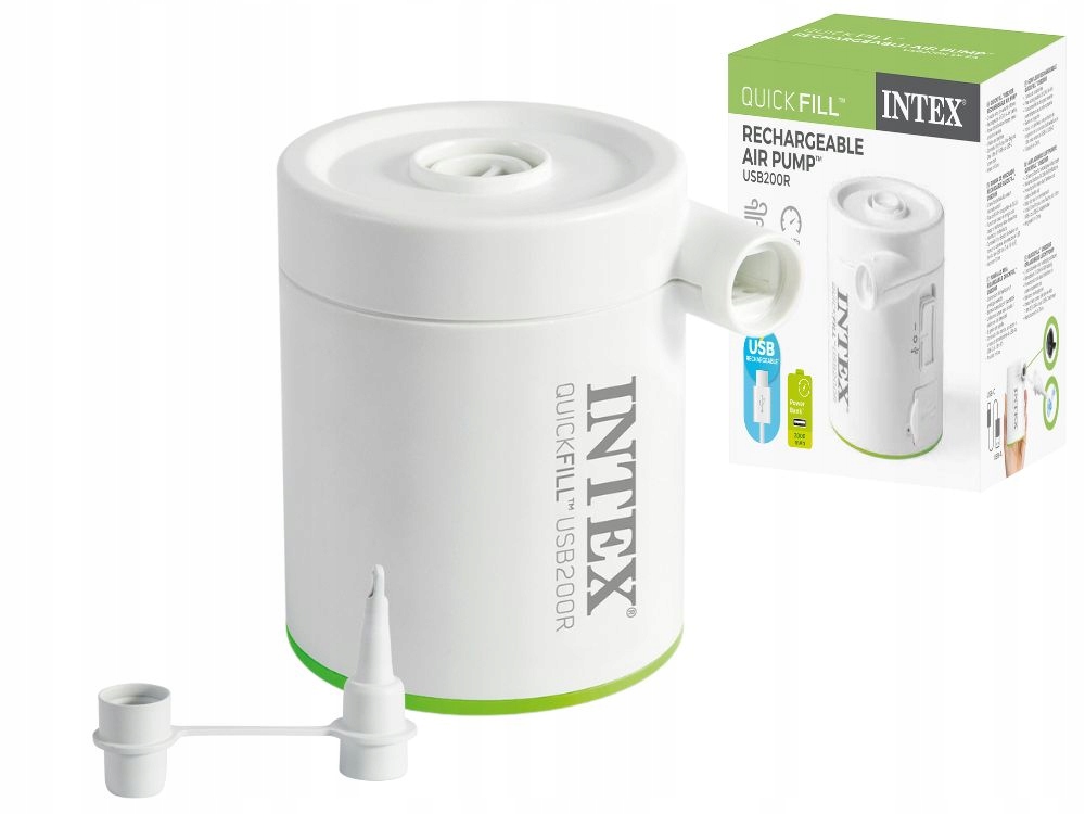 משאבת ניפוח מיני חשמלית נטענת מבית INTEX, דגם 66637 – BCOOL