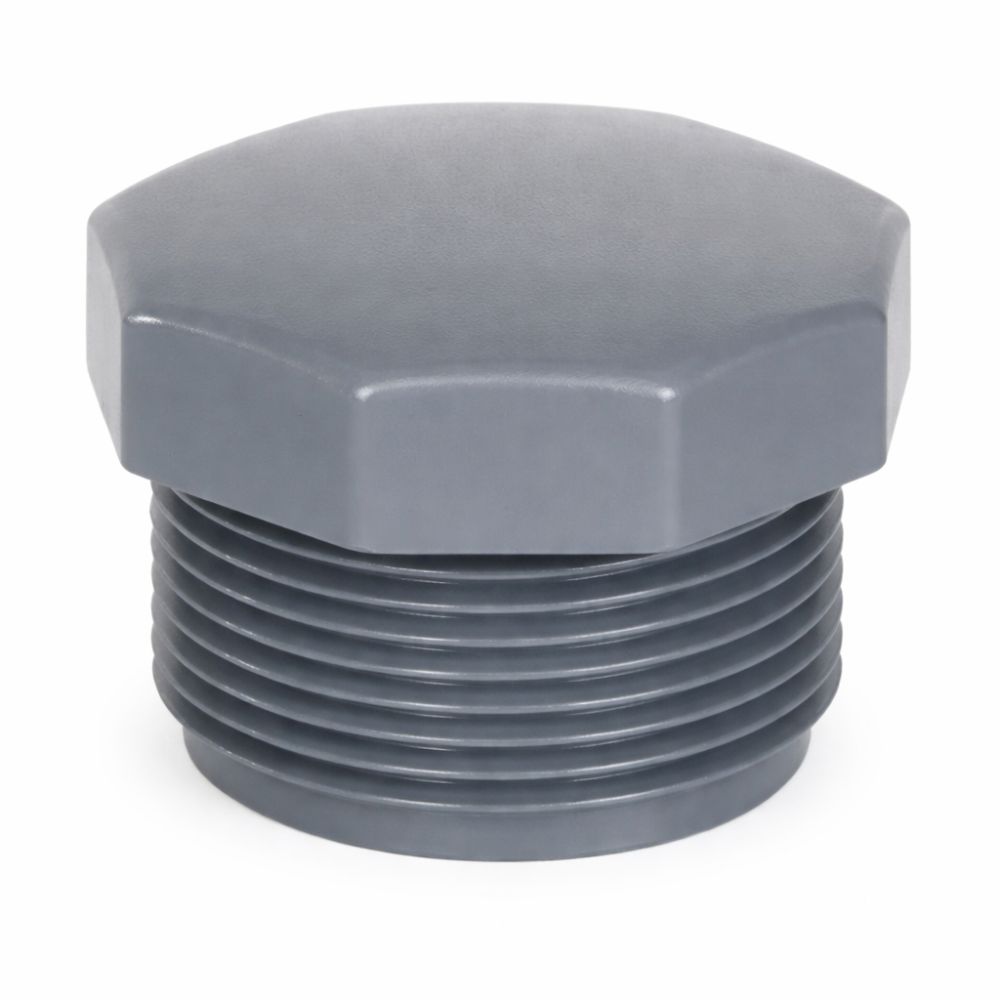 פקק הברגה חיצונית 2 אינץ (63 מ״מ) PVC | מק״ט 7207063