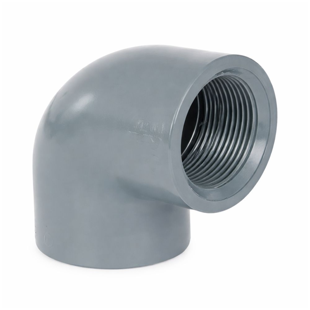 ברך 90° PVC (מעורבת) – 50 מ״מ (הדבקה) ל-1 1/2" הברגה נקבה | מק״ט 7301050