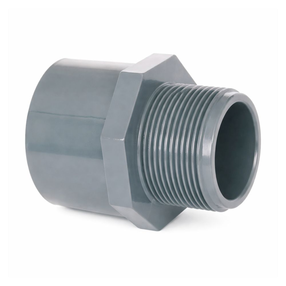 מתאם מעבר PVC (מעורב) – 32/40 מ״מ (הדבקה) ל-1" הברגה זכר | מק״ט 7308032