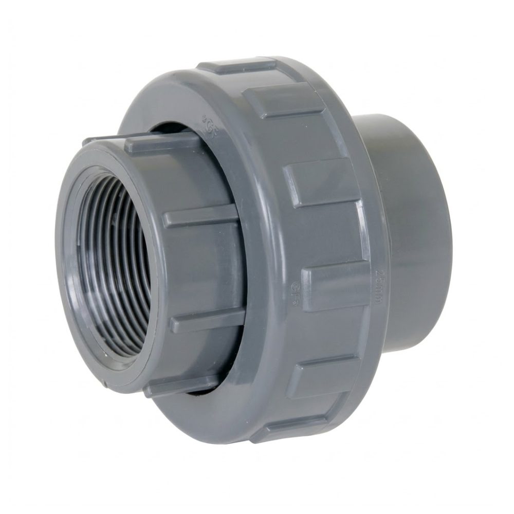 מחבר רקורד PVC מעורב – 50 מ״מ (הדבקה) ל-1 1/2" הברגה נקבה | מק״ט 7403050