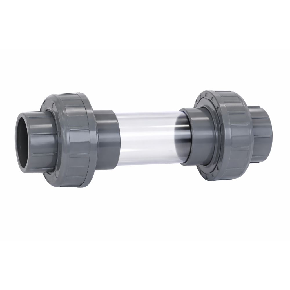עין ראייה (זכוכית ראייה) PVC עם רקורדים – 63 מ״מ 2" PN-10 | מק״ט 7421063