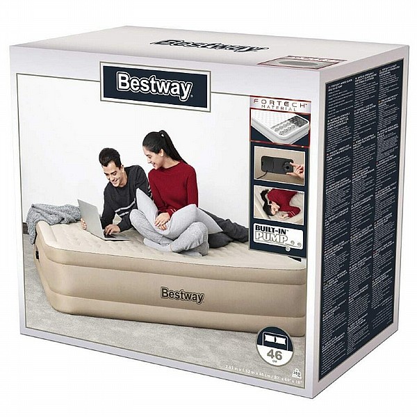 מזרן מתנפח זוגי עם משאבה מובנית FORTECH - BESTWAY דגם 69050