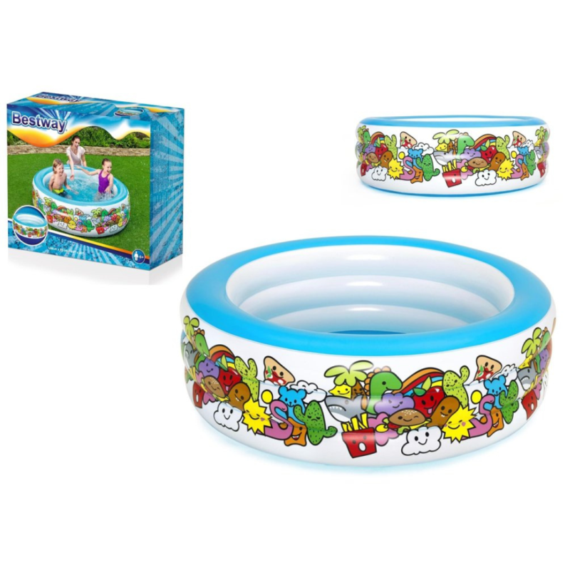 בריכה עגולה הדפס לוויתן - BESTWAY – BCOOL