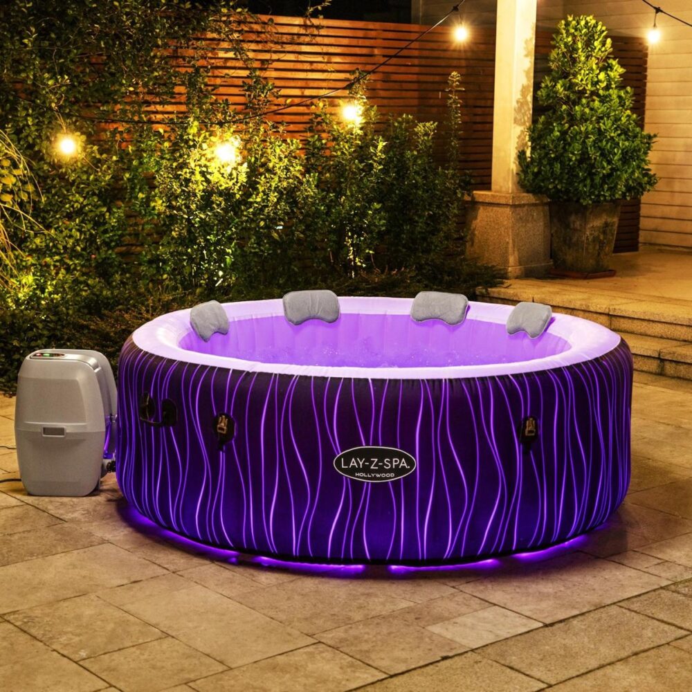 ג'קוזי מתנפח HOLLYWOOD - עם 4 כריות ראש BESTWAY 60059 – BCOOL – תמונה 3