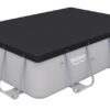 BESTWAY 58442 - כיסוי לבריכה מלבנית מסגרת אפור PVC 282×196×84