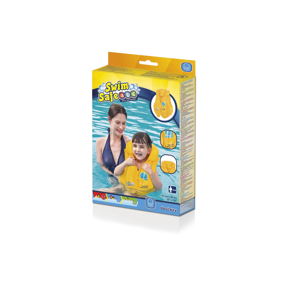 אפוד שחייה לילדים גילאי 3-6 מבית BESTWAY, דגם 32034 – BCOOL