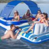 BESTWAY 43105 - רפסודה מתנפחת ל-6 אנשים עם ציליה וצידנית Hydro Force