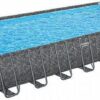 בריכה מלבנית 956×488×132 עם משאבת חול, סולם, כיסוי 561KJ APX BESTWAY – BCOOL