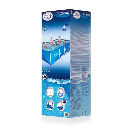 BESTWAY 56405 - בריכת שחייה מלבנית 400×211×81 – BCOOL – תמונה 2