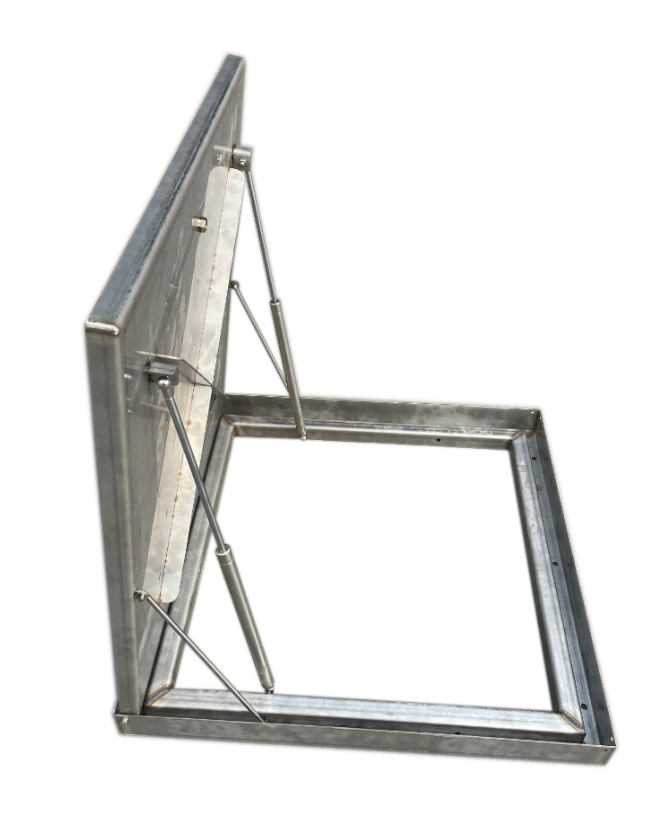 מכסה נירוסטה לחדר מכונות, 60×60 ס״מ (46/46)