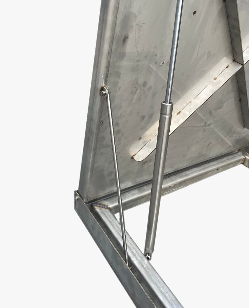 מכסה נירוסטה לחדר מכונות, 110×110 ס״מ (96/96) – BCOOL – תמונה 3