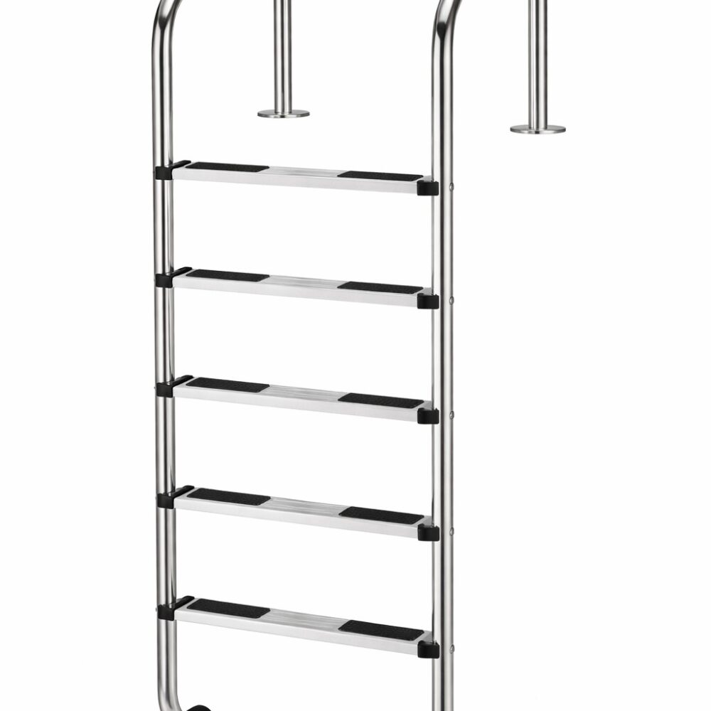 סולם כניסה SL-515 – 5 שלבים מנירוסטה לבריכה עמוקה