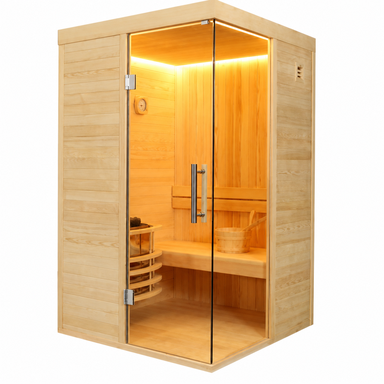 TwinSpa – סאונה יבשה ריבועית קומפקטית – BCOOL