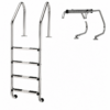 סולם מתקפל SLR-415 – 4 שלבים מנירוסטה עם ציר להרמה מהמים, לבריכה עמוקה