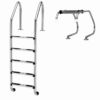 סולם מתקפל SLR-515 – 5 שלבים מנירוסטה עם ציר להרמה מהמים, לבריכה עמוקה